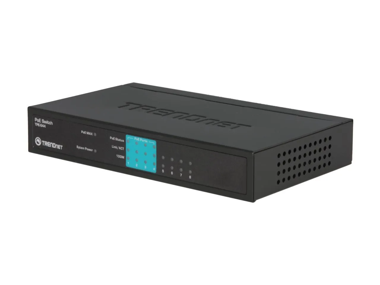 TRENDNET TPE-S44 — 8-PORT (4 10/100, 4 POE) POE SWITCH