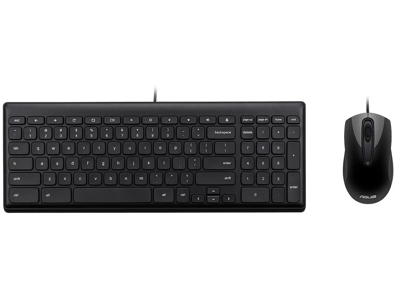 ASUS CHROME WD US KBMS — ASUS Wired Chrome OS Keyboard and Mouse - keyboard and mouse set - QWERTY - US Input Device