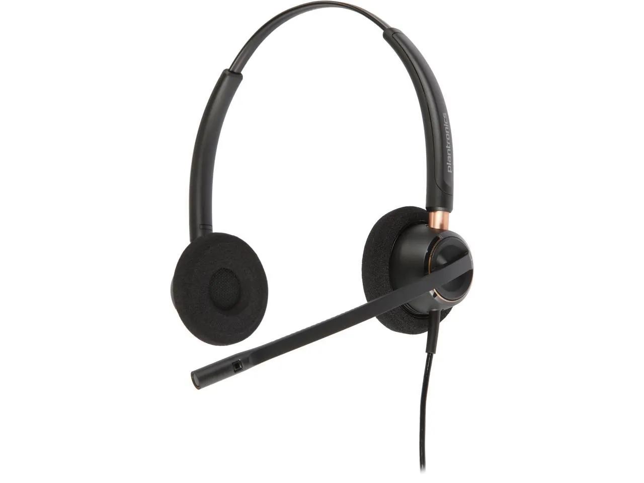 HP PL-89434-01 — Plantronics Over-the-head Binaural Corded Headset - Stereo - Wired - Over-the-head - Binaural - Supra-aural - Noise Cancelling Microphone