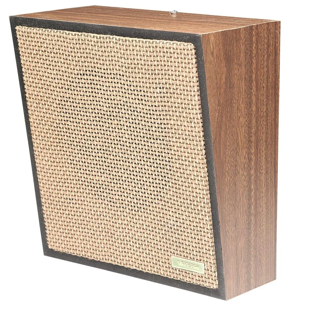 VALCOM V-1022C - 1Watt Wall Speaker with Built-in Amplifier - Light Brown
