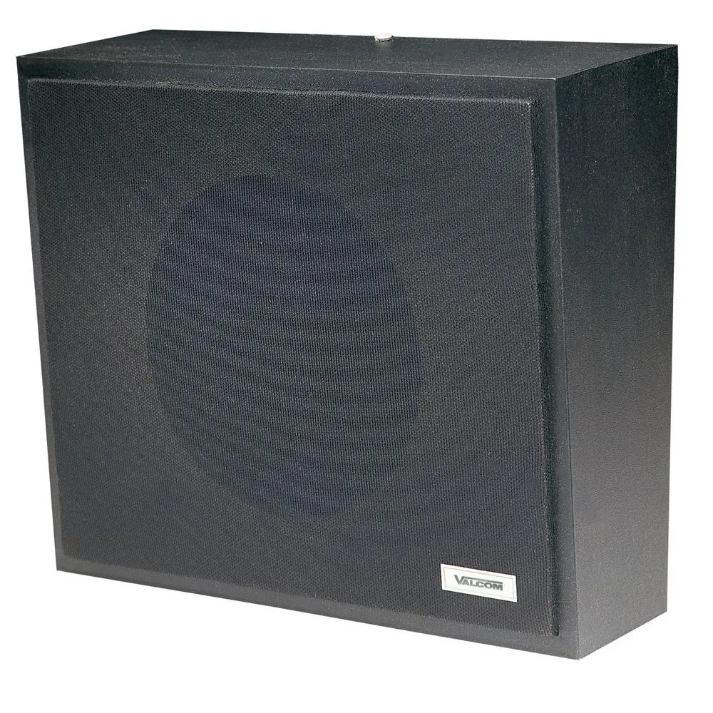 VALCOM V-1016-BK — ONE-WAY, AMPLIFIED WALL SPEAKER, BLACK