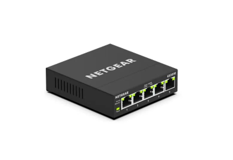 NETGEAR GS305E-100NAS — NETGEAR GS305E 5-PORT GIGABIT ETHERNET SMART MANAGED PLUS SWITCH FANLESS EAS