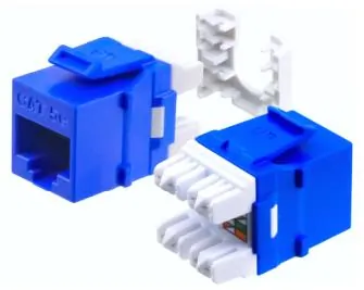 Wavenet WAV-HD-5EKSJBL-S - High-Performance CAT5E Ethernet Jack - Blue