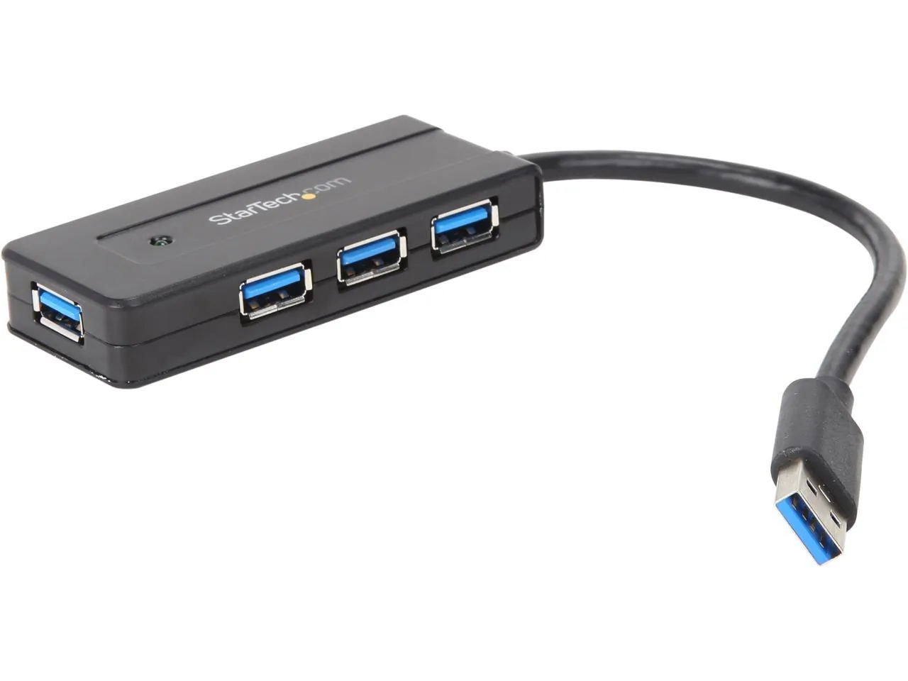 STARTECH ST4300MINI — PORTABLE 4 PORT USB 3.0 HUB (5GBPS SUPERSPEED) WITH USB TYPE-A PORTS; USB BUS/SE
