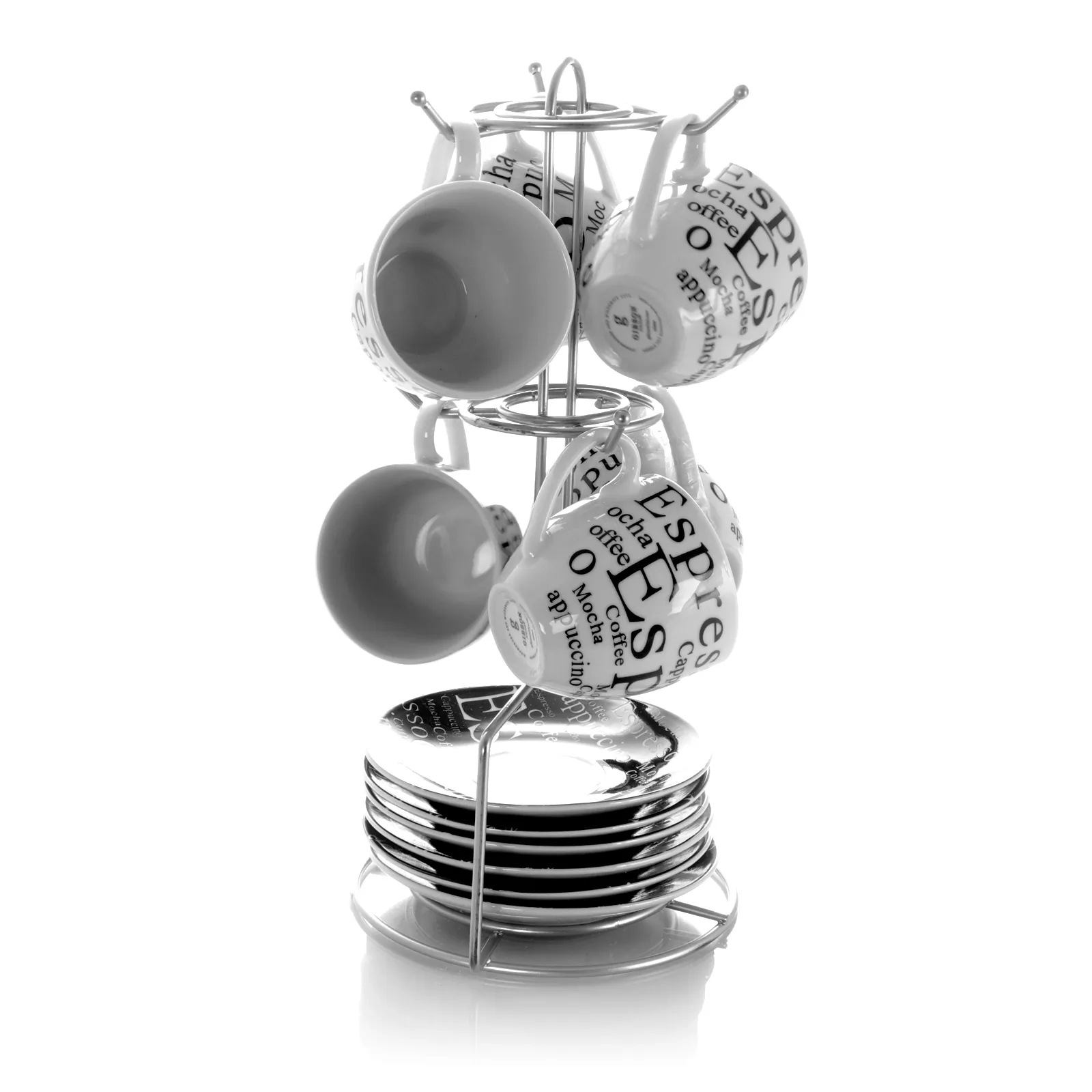 Gibson NWMEGA-53506.13 - Gibson Espresso 13 Piece Small 3 oz Stoneware Coffee Cup Set