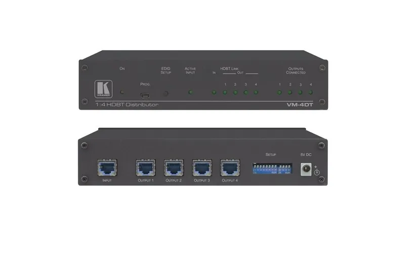 Kramer 10-8046301090 - Kramer 1x4 Long-Reach 4K60 HDBaseT Distribution Amp
