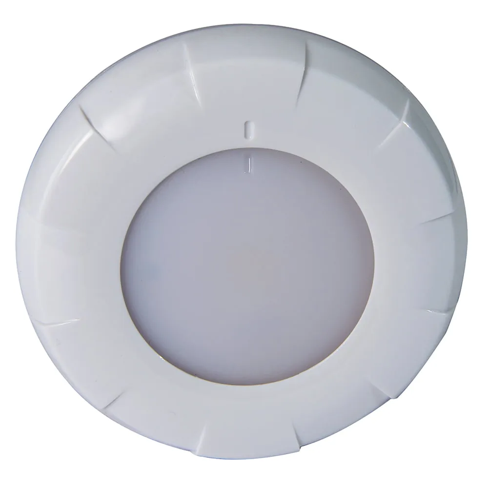 Lumitec 10100 — Lumitec Aurora LED Dome Light - White Finish - White/Blue Dimming