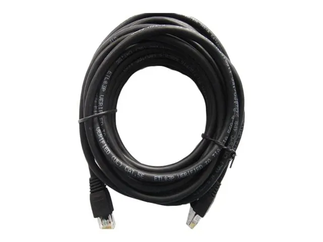 iMicro Electronics UTP-4P5E-25BLK — iMicro 25ft CAT5e Ethernet Network Cable - Black