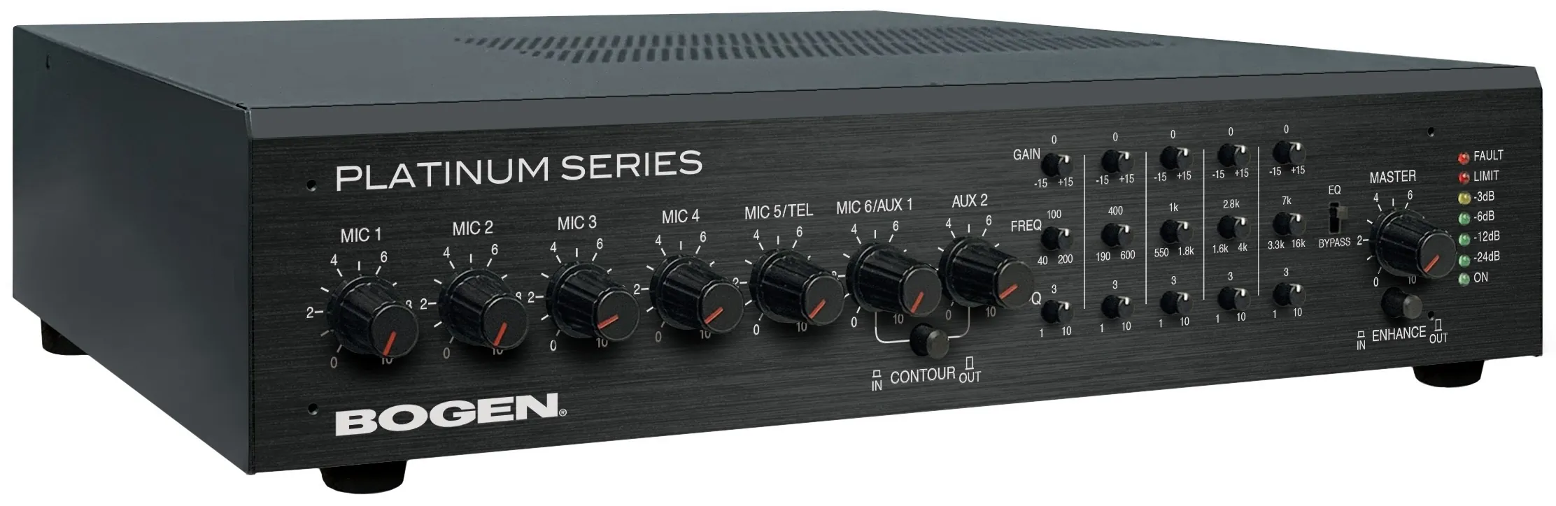 Bogen PS600 — Platinum Series 600W Class-D Amplifier, 1-Channel, 70V