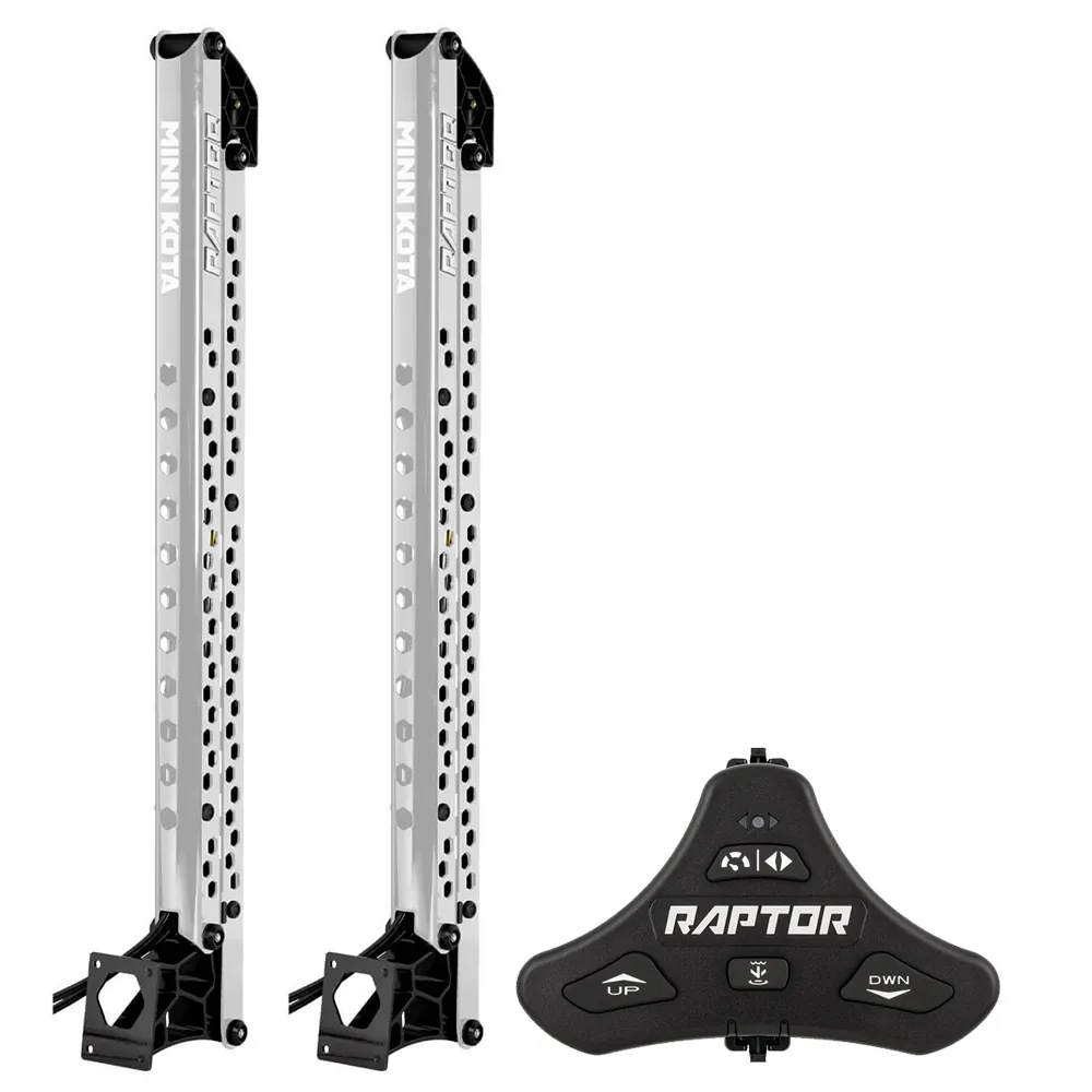 Minn Kota 1810633/PAIR - Minn Kota Raptor Bundle Pair - 10 Silver Shallow Water Ancho