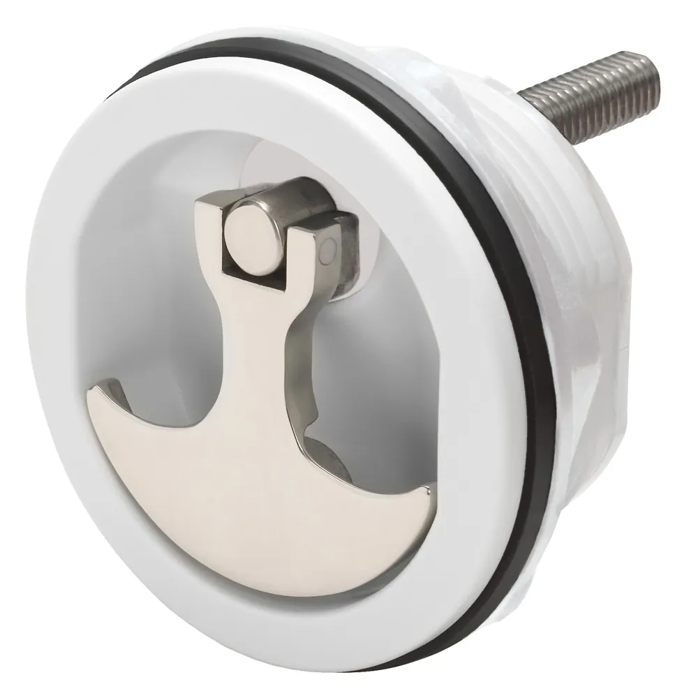Whitecap 6230WC — Non-Locking Compression Handle - White Nylon/Stainless Steel