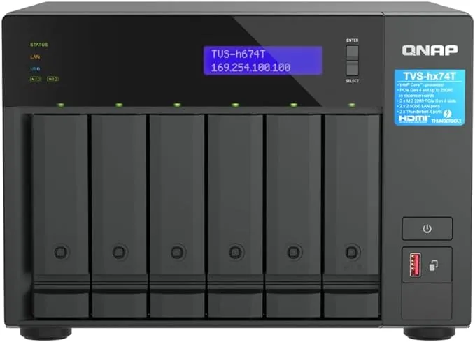 QNAP TVS-H674T-I5-32G-US - QNAP NAS TVS-h674T-i5-32G-US 6Bay Core i5 32GB DDR4 RAM 350W