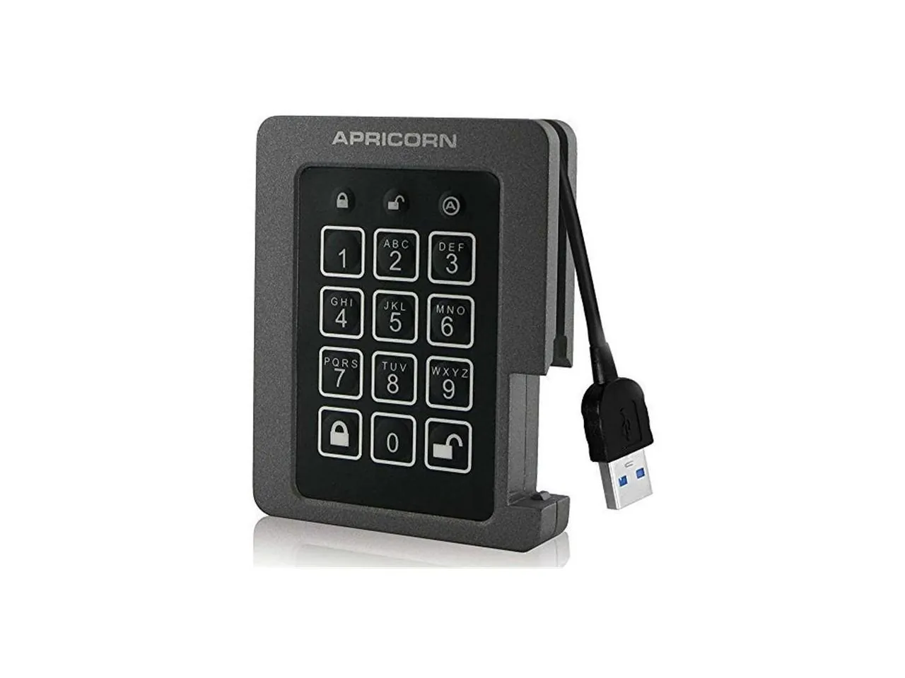 Apricorn ASSD-3PL256-1TBF — AEGISPADLOCK SSD 1TB USB3.0 ENCRYPTED DR