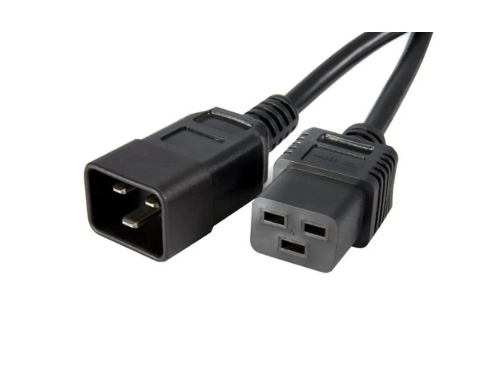 STARTECH PXTC19C203 — 3ft (1m) Power Extension Cord, IEC C19 to C20, 13A 250V, 16AWG, Black, Outlet Extension Cable for Network Equipment - 3ft (0.9m) Heavy duty extension cord w/ IEC 60320 C19 to C20 connectors; 250V 13A (Max); UL listed; AC Power Cord w/ molded connectors; Fire Rating VW-1; 3 Conductor; 16AWG; Jacket Rating SJT; Jacket Material PVC; Outer Dia. 0.3in