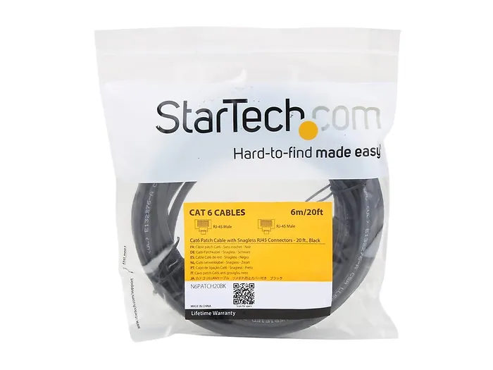 STARTECH-N6PATCH20BK