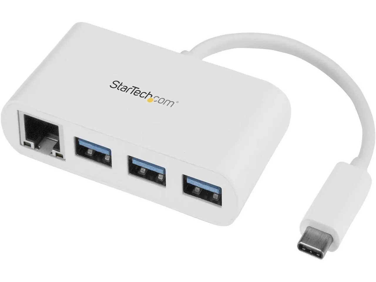 STARTECH HB30C3A1GEA — TURN A USB C PORT ON YOUR LAPTOP INTO 3X USB A PORTS (5GBPS) AND 1X GBE PORT - U