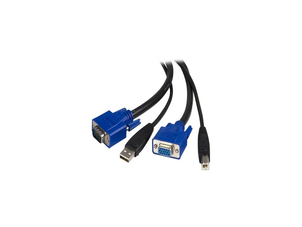 STARTECH SVUSB2N1_6 — CONNECT VGA AND USB-EQUIPPED COMPUTERS TO A KVM SWITCH USING A SINGLE CABLE - 6F