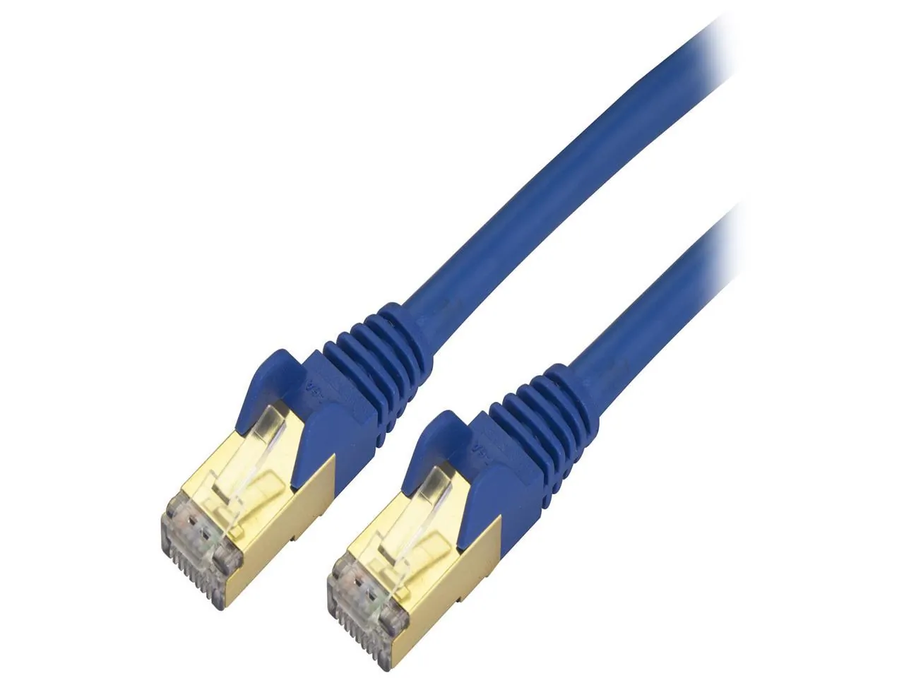 STARTECH C6ASPAT15BL — 15FT CAT6A ETHERNET CABLE - 10 GIGABIT SHIELDED SNAGLESS RJ45 100W POE PATCH COR