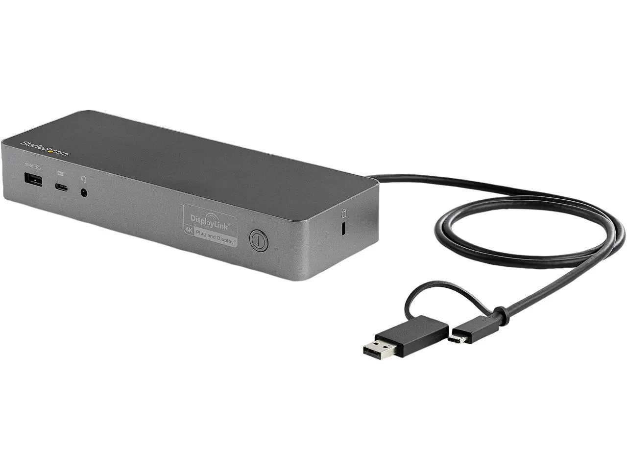 STARTECH DK30C2DPEP — UNIVERSAL LAPTOP DOCKING STATION, HYBRID USB-C & USB-A DOCK, DUAL 4K DP & HDMI,