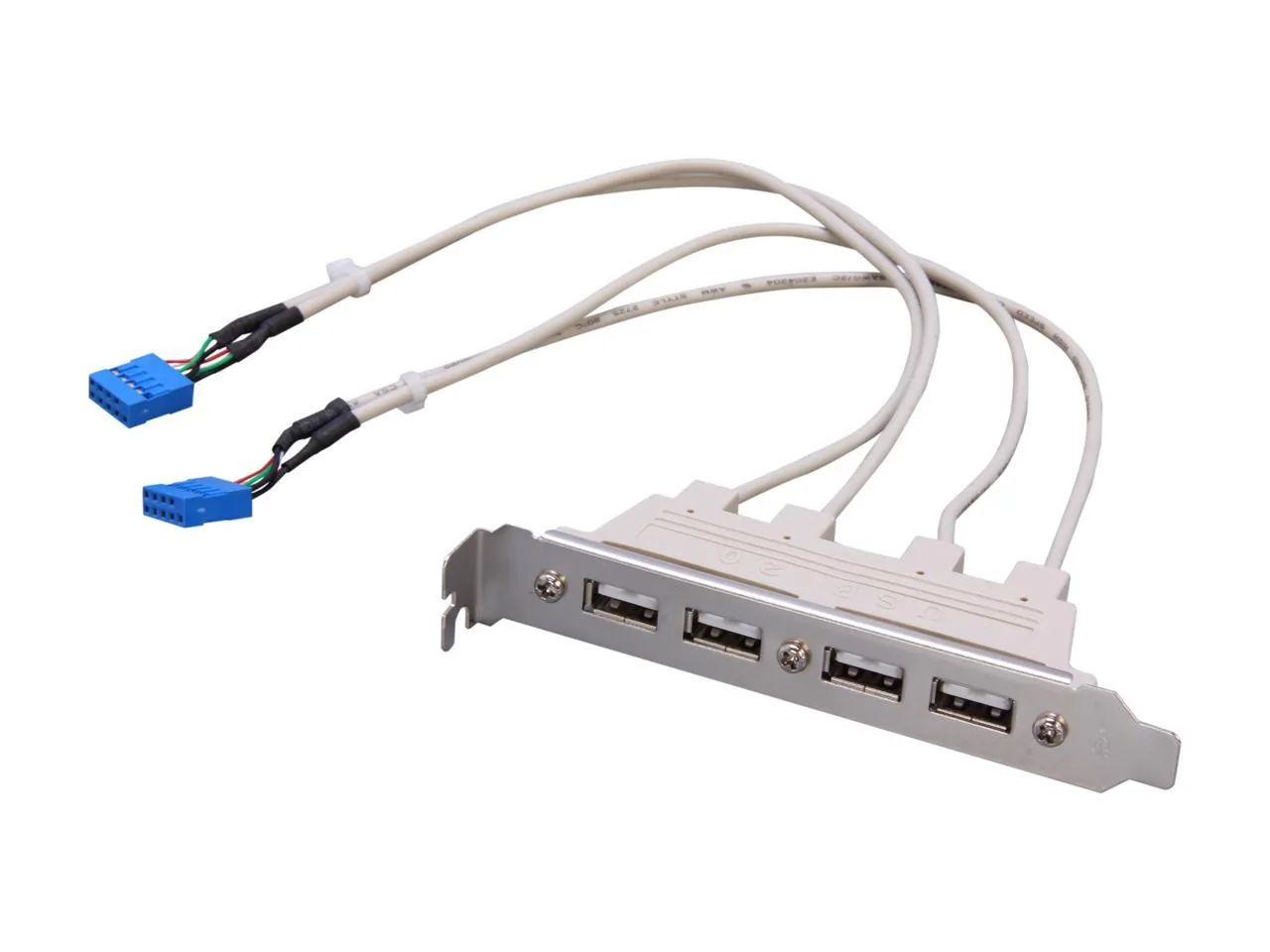 STARTECH USBPLATE4 — PROVIDES FOUR USB PORT CONNECTIONS TO A MOTHERBOARD - 4 PORT USB A FEMALE SLOT P