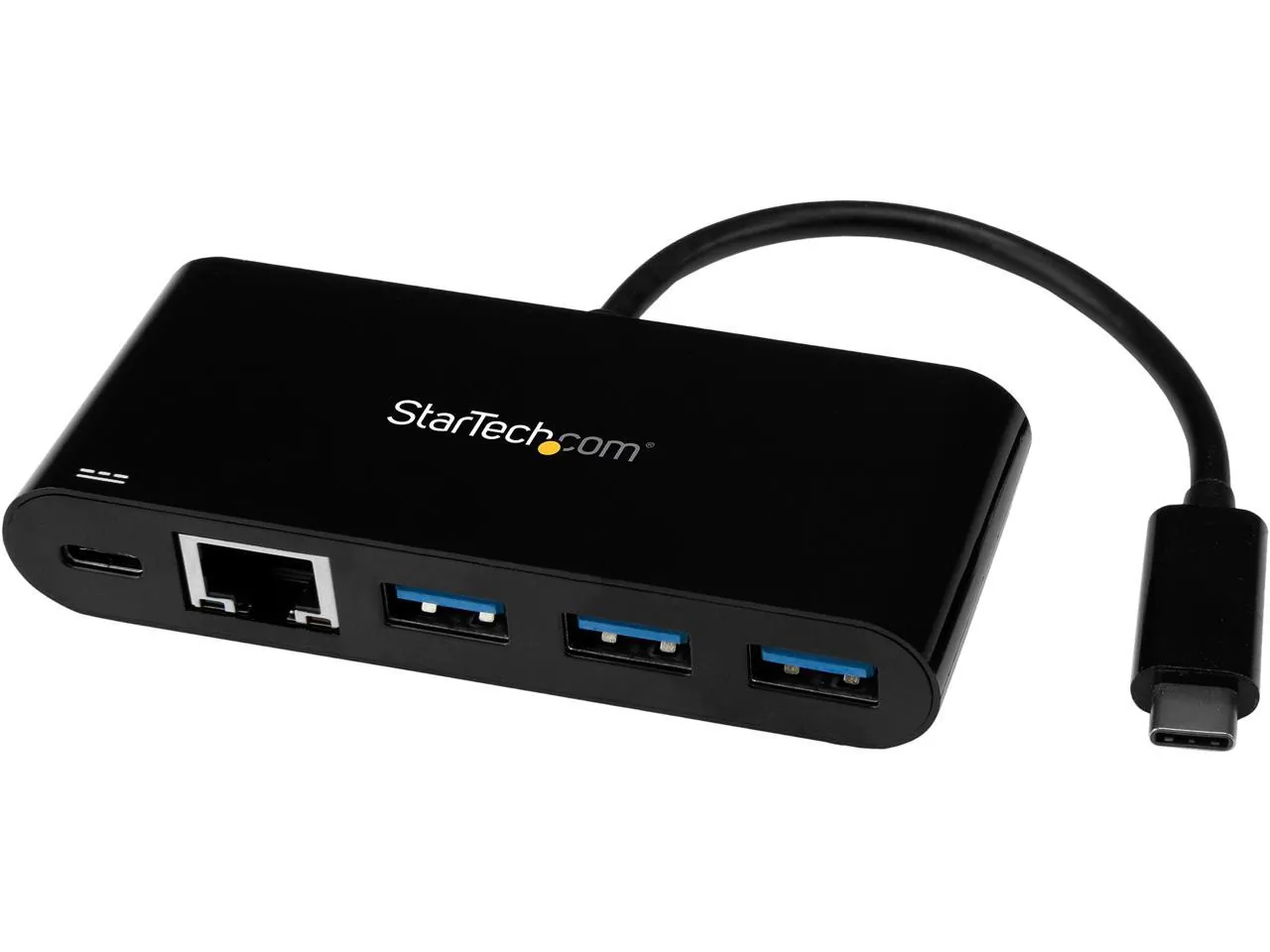 STARTECH US1GC303APD — CONNECT TO A GBE NETWORK AND ADD 3 USB-A PORTS AND POWER DELIVERY CHARGING THROU