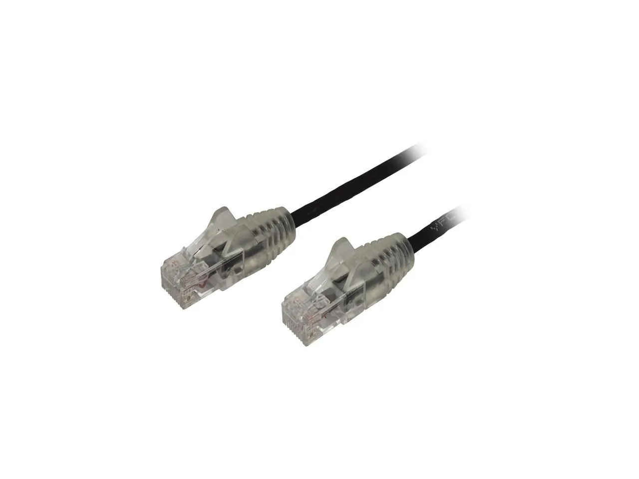 STARTECH N6PAT3BKS — SLIM CAT6 CABLE IS 36% THINNER THAN A STANDARD CAT 6 NETWORK CABLE - PATCH CABLE