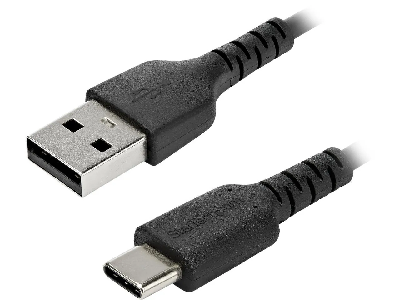STARTECH RUSB2AC1MB — USB A TO USB C CHARGING CABLE W/ ARAMID FIBER SHELTERING THE HEAVY DUTY CORD FRO