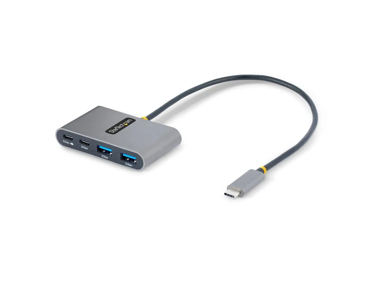 STARTECH 5G2A2CPDB-USB-C-HUB — 4-PORT USB-C HUB WITH 100W POWER DELIVERY PASS-THROUGH CHARGING, 2X USB-A + 2X U