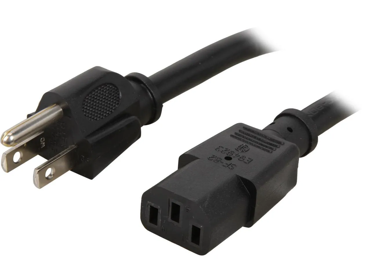 STARTECH PXT101146 — 6FT (1.8M) UNIVERSAL POWER CORD W/ NEMA 5-15P AND IEC 320 C13 CONNECTORS; 125V A