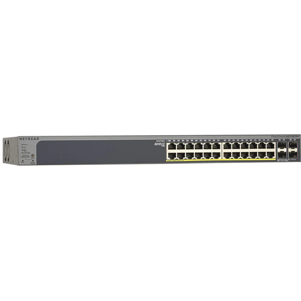 NETGEAR GS728TPP-300NAS — NETGEAR 24-Port Gigabit PoE+ Managed Switch with SFP
