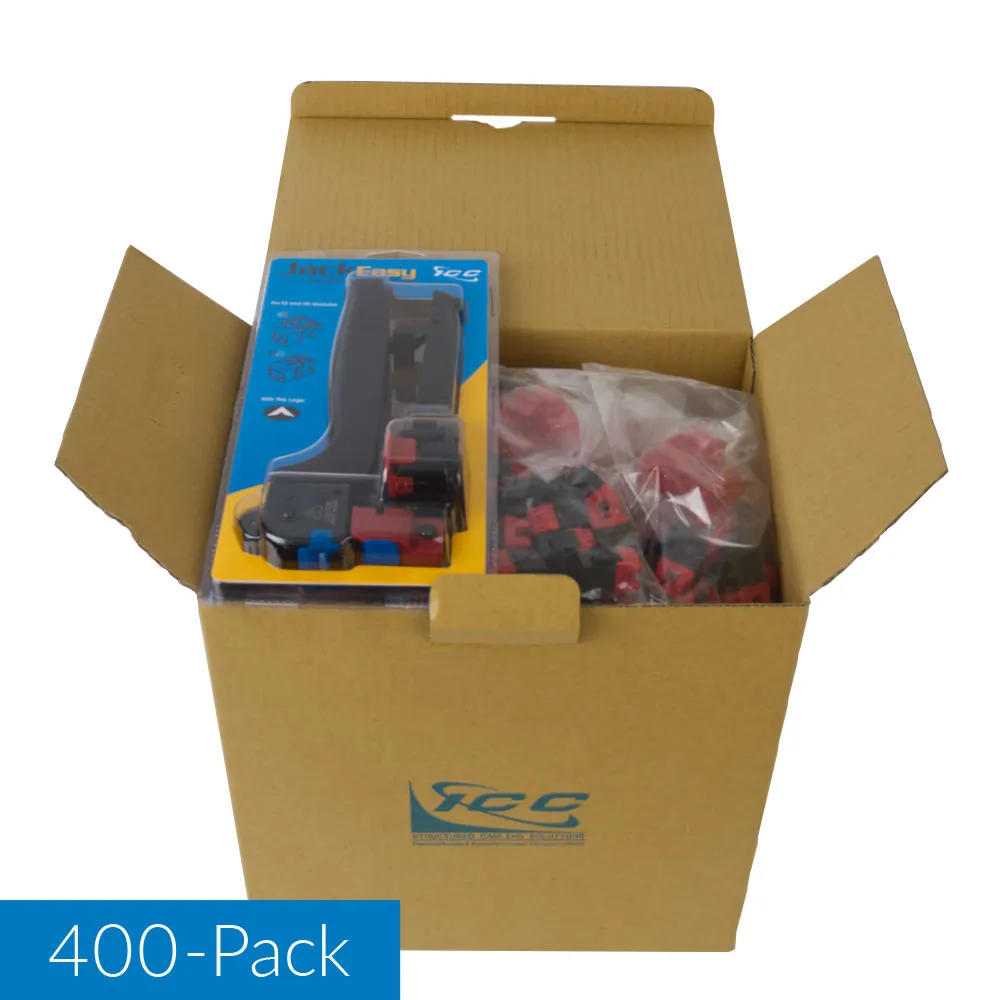 Cablesys ICC-IC107F6RBK - MODULE CAT6 HD 400 PK NO JACKEZ BK