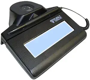 TOPAZ SYSTEMS TF-LBK463-HSB-R — TOPAZ, IDLITE LCD 1X5 WITH FINGERPRINT READER COMBO (USB BACKLIT), WITH SOFTWARE