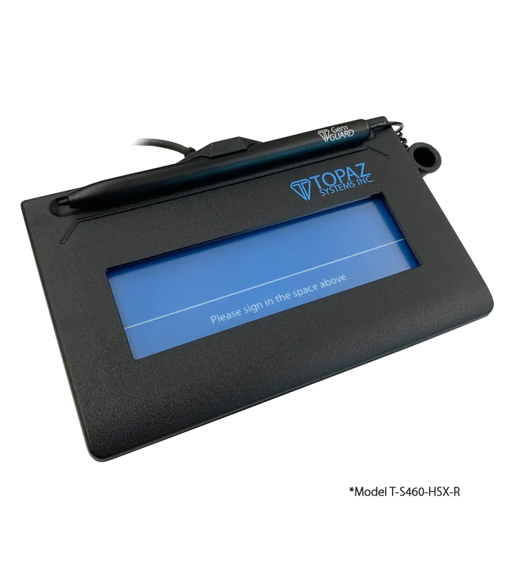 TOPAZ SYSTEMS T-S460-BT2-R — TOPAZ, SIGLITE 1X5 BLUETOOTH WIRELESS ELECTRONIC SIGNATURE PAD