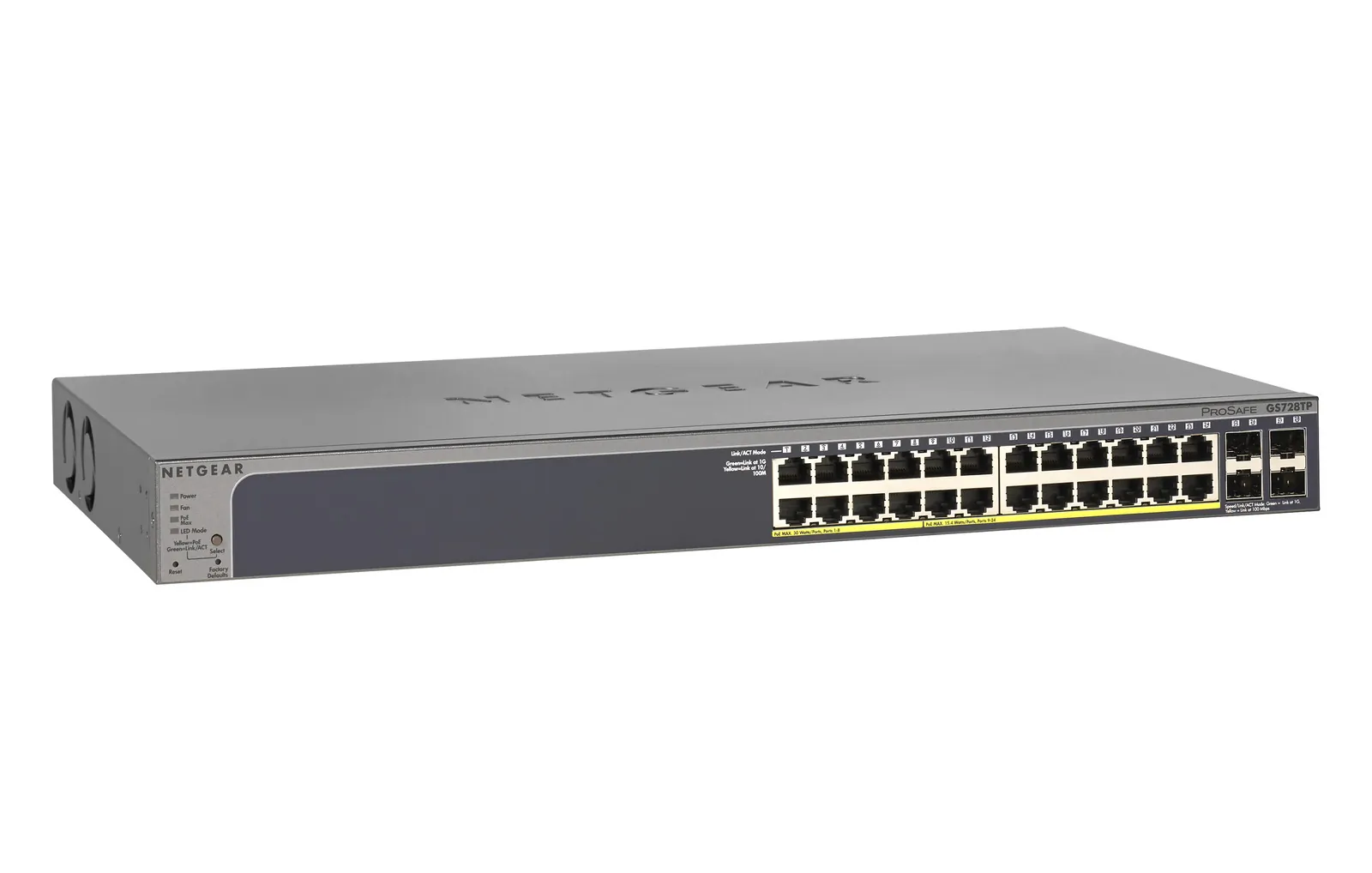 NETGEAR GS728TP-300NAS — 28PT GE POE+ SMART SWITCH