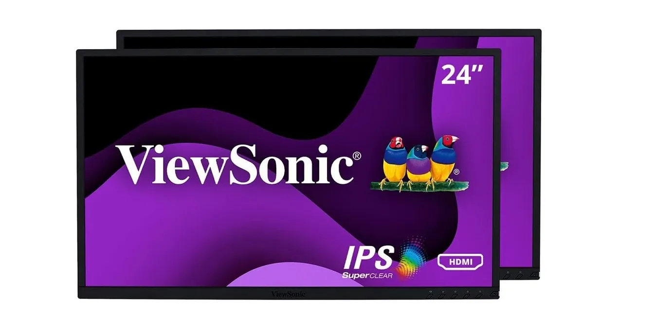 VIEWSONIC VG2448A-2_H2 — VIEWSONIC 24IN ERGONOMIC 40-DEGREE TILT 1080P IPS MONITOR W/ HDMI, DP, VGA. SING