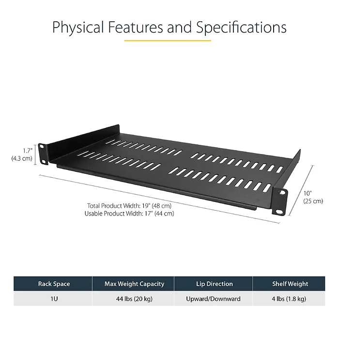 STARTECH-CABSHELFV1U