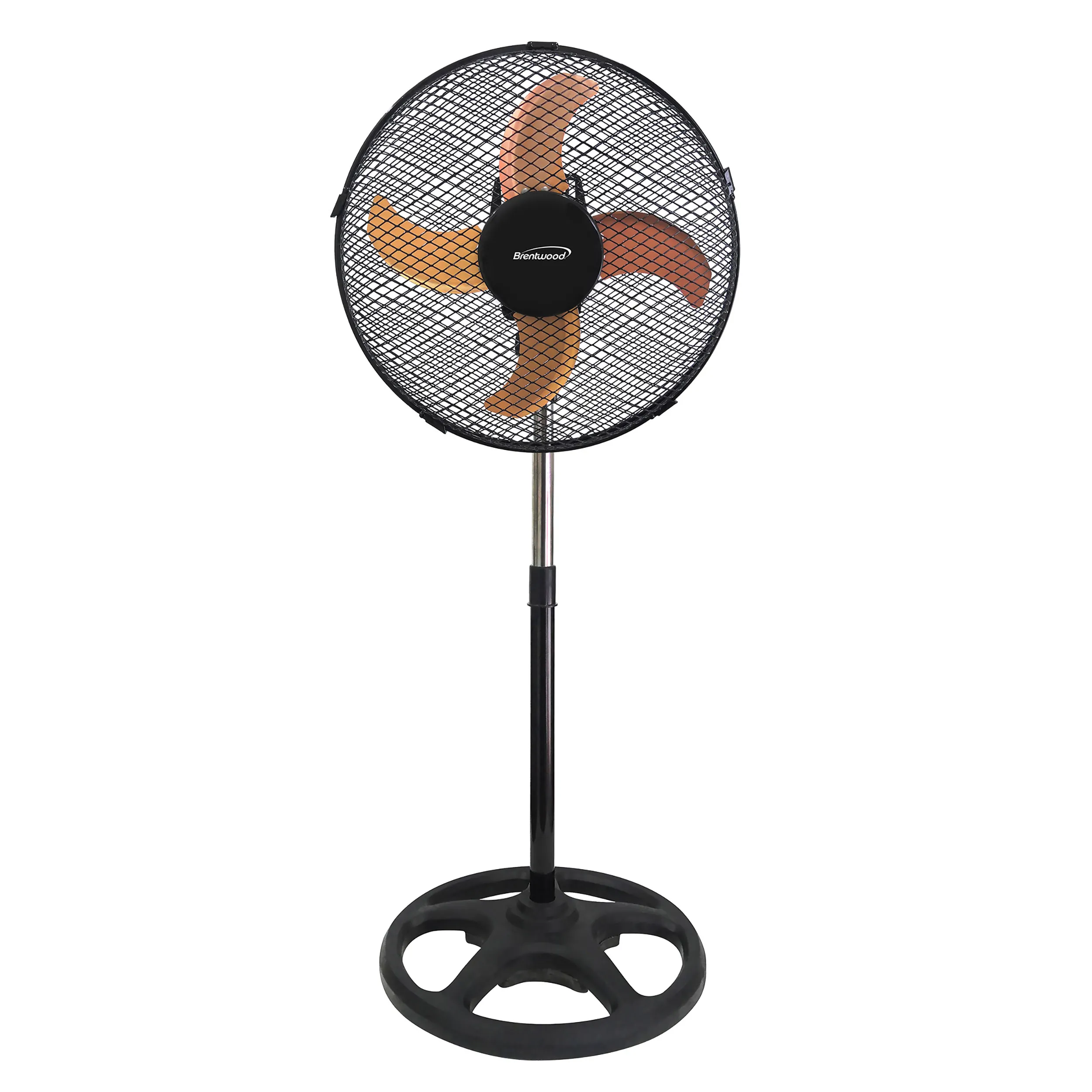 Brentwood F-12SMBK — Brentwood 12-Inch Oscillating Stand Fan - 3 Speeds, Black