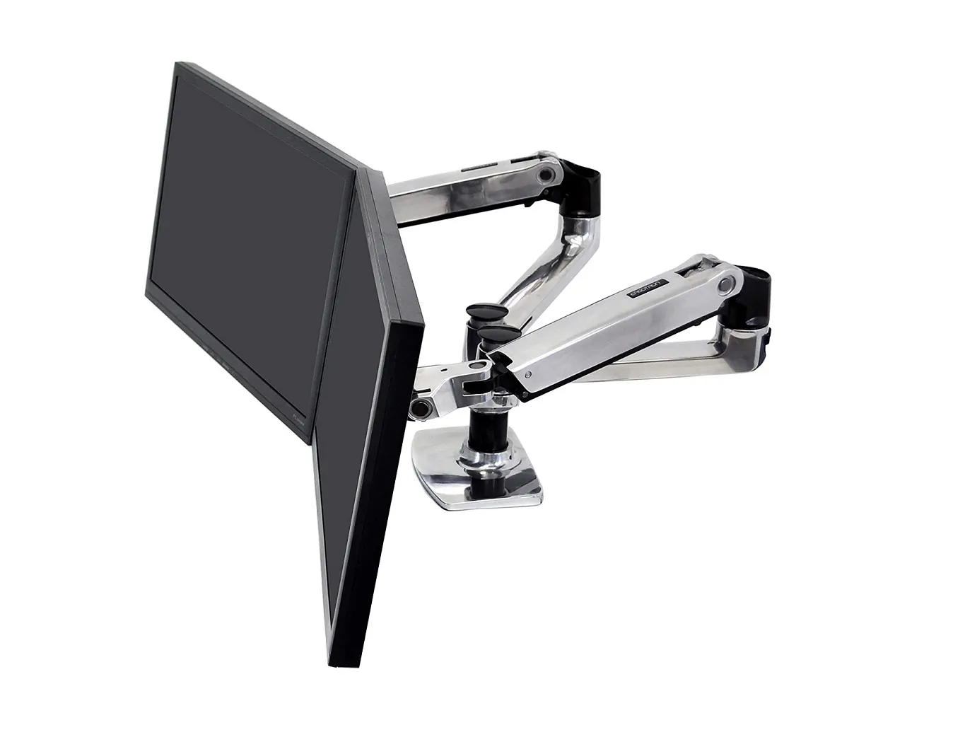 ERGOTRON 45-245-026 — LX DUAL SIDE-BY-SIDE ARM (POLISHED ALUMINUM)