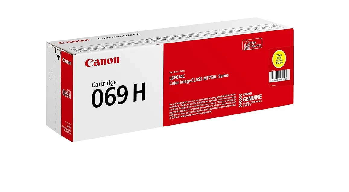 CANON CNM5095C001 - Canon 069 Yellow Toner Cartridge High-Yield Toner 5500 Page-