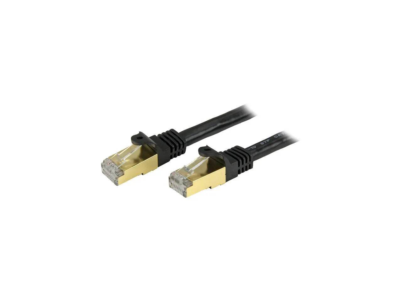 STARTECH C6ASPAT7BK — CAT6A ETHERNET CABLE DELIVERS 10 GIGABIT CONNECTION FREE OF NOISE & EMI/RFI INTE