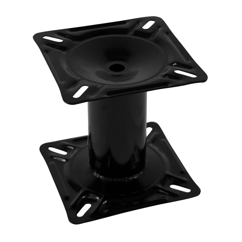 Wise Seats 8WD1251 — 7-Inch Black Steel Pedestal for Boat Seats