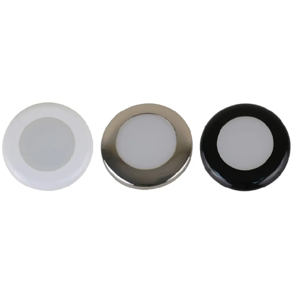 Scandvik 41290P — Scandvik A3C Warm White Downlight Kit with Trim Rings