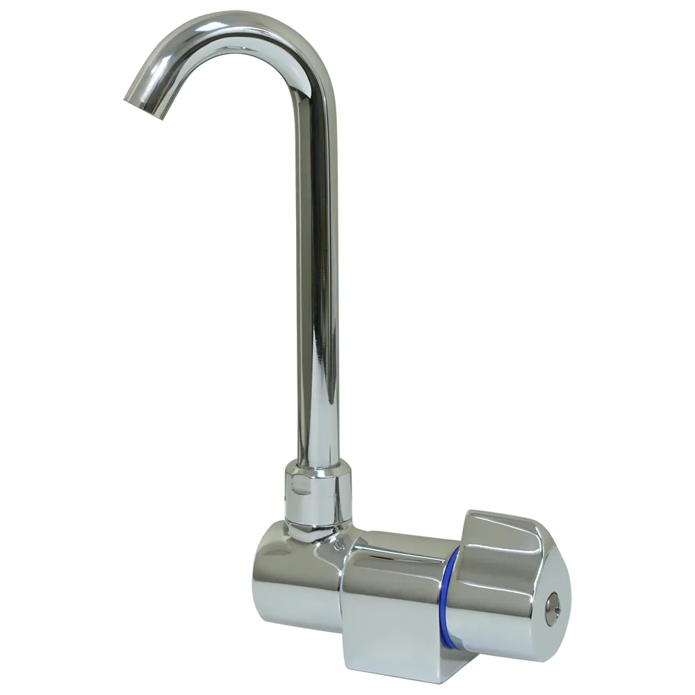 Scandvik 10180P — Chrome Folding Spout Ceramic Family Tap