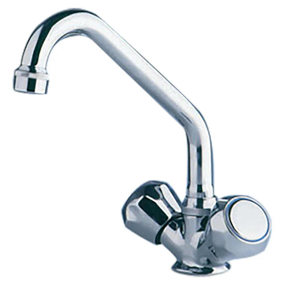 Scandvik 10422P — Scandvik Chrome Galley Mixer with Swivel Spout