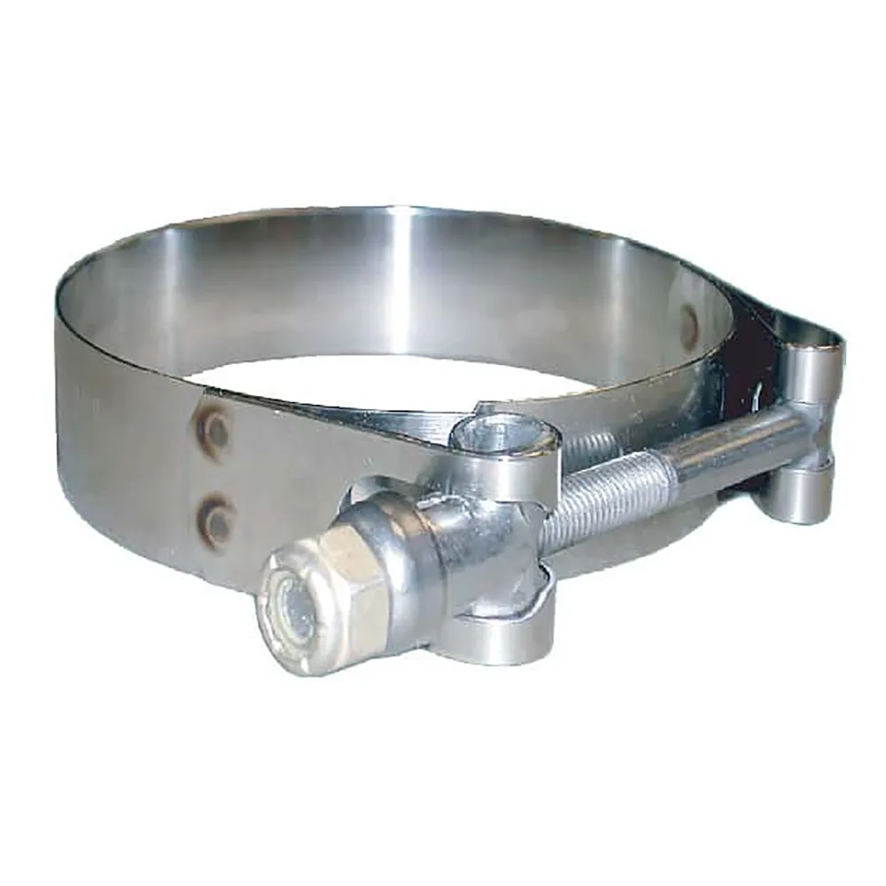 Trident Marine 720-4000L — Trident Marine 316 Stainless Steel T-Bolt Clamp - 4.37"-4.94" Range