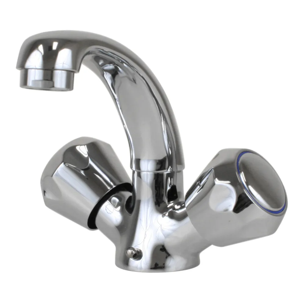 Scandvik 10410P — Heavy-Duty Chrome Basin Mixer with Ceramic Valves