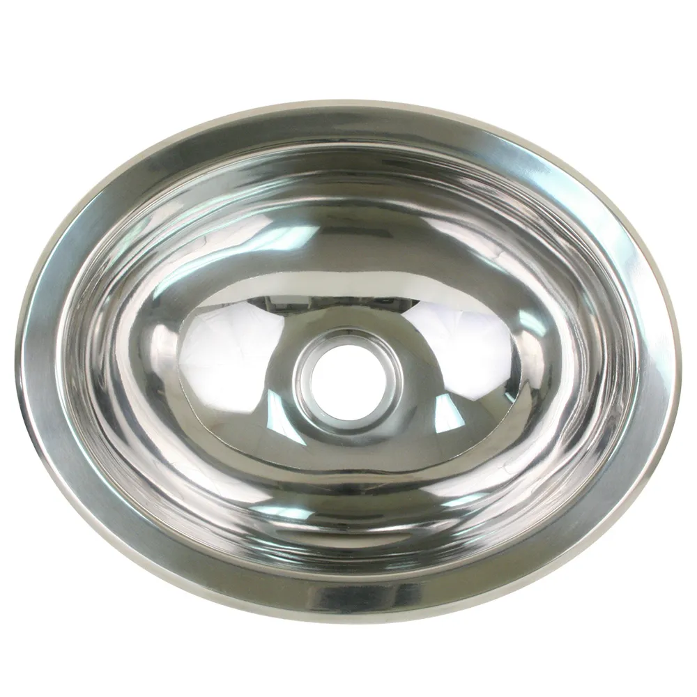 Scandvik 10280 — Scandvik Stainless Steel Oval Sink - 13.25" x 10.5"