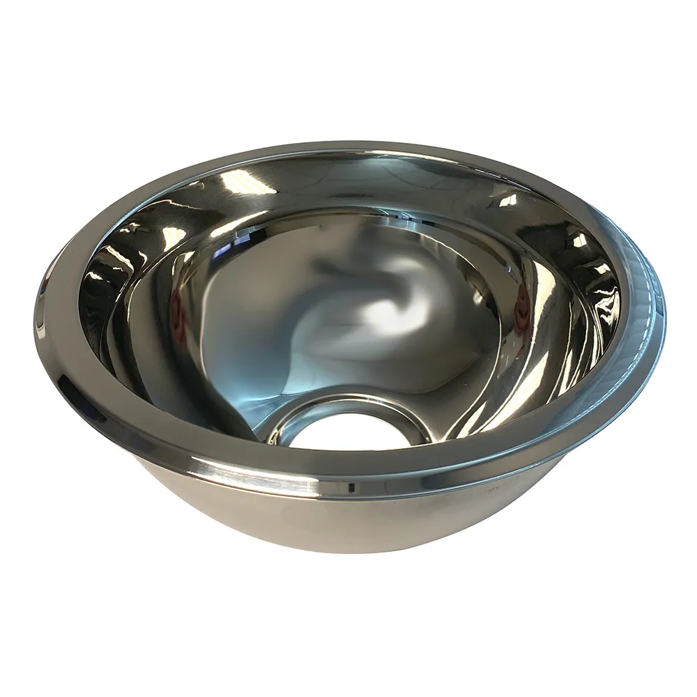 Scandvik 10923 — Compact 9" x 4" Stainless Steel Sink - Polished Finish