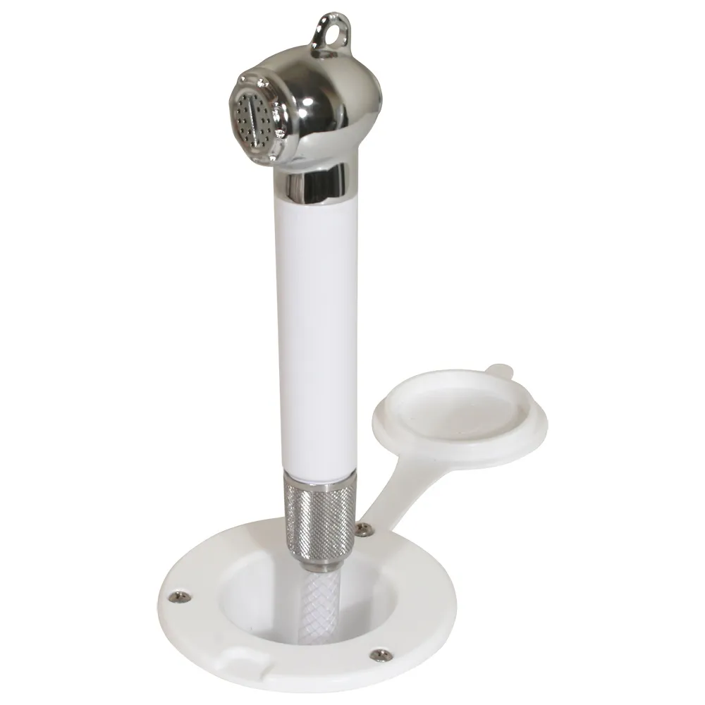 Scandvik 10055P — Recessed Shower with 6' Hose - White