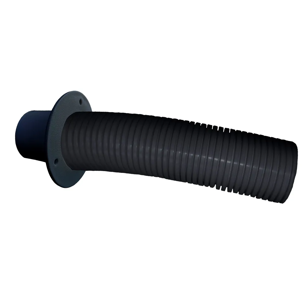 Trident Marine TFK-10 — Trident Marine 10' Black Flex Hose with Transom Flange